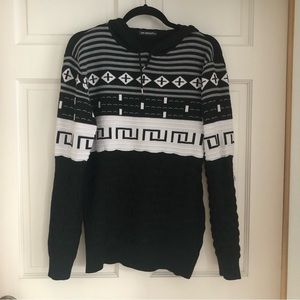 New Mentality Thick Patterned Hoodie